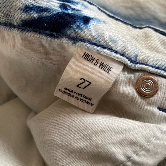 BDG Tie-Dye Straight Wide Leg Jeans - Picture 6 of 7